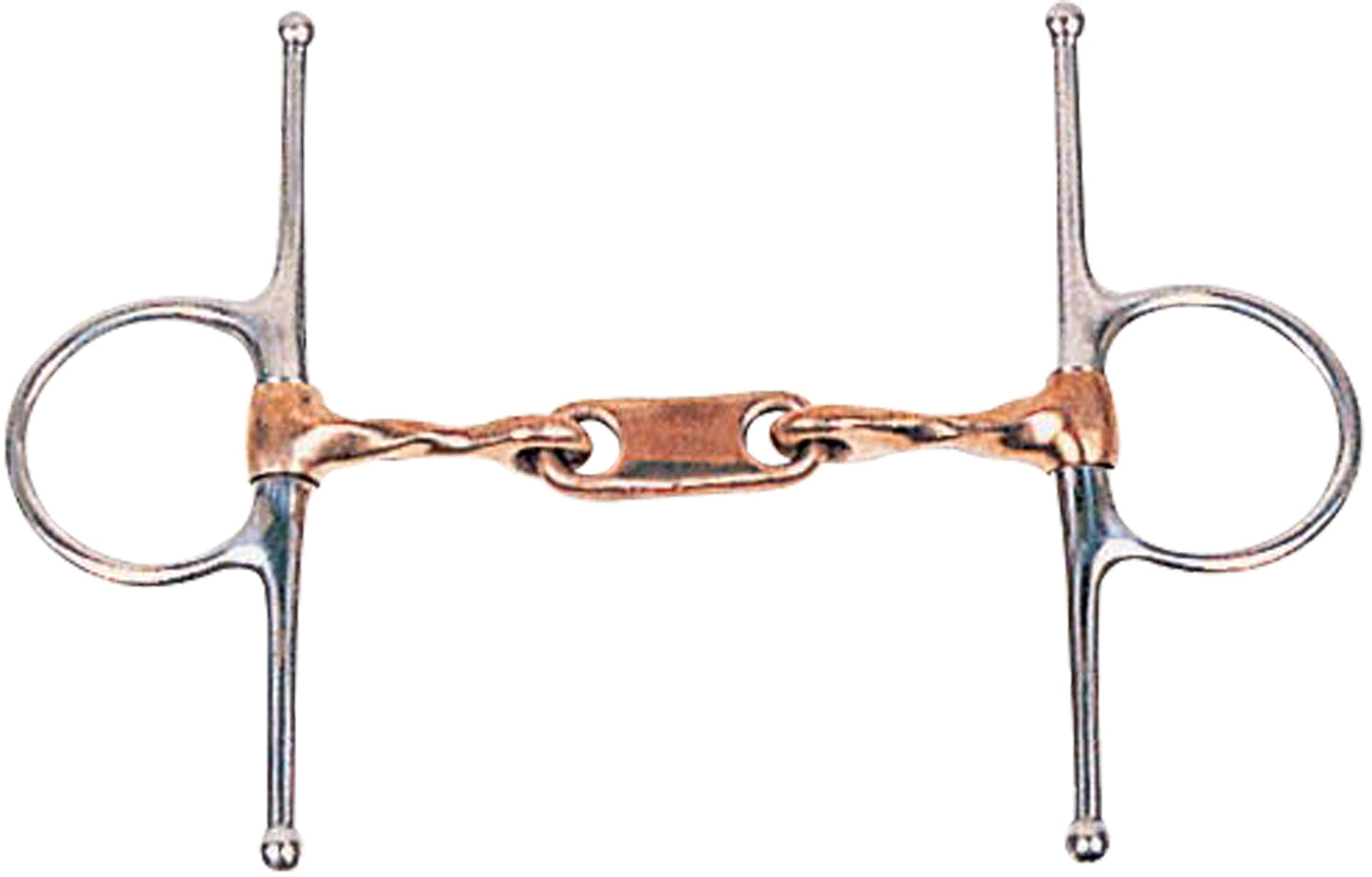 DS Twisted Copper Dr. Bristol Full Cheek Snaffle Bit