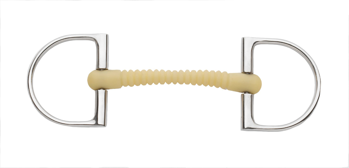 King Hunter D-Ring Pro Ribbed Mullen Mouth Bit