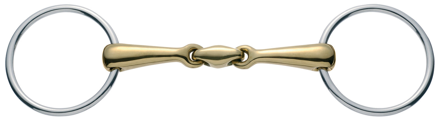 Herm Sprenger Copper Plus Double-Jointed Loose Ring Snaffle Bit (18mm)