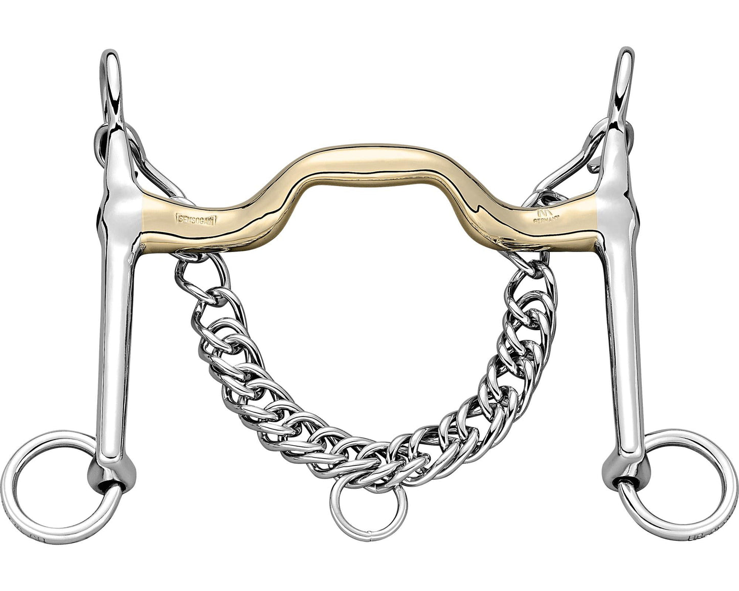 Herm Sprenger Sensogan KK Dressage Bit - 18 mm mouth; 13 cm shanks
