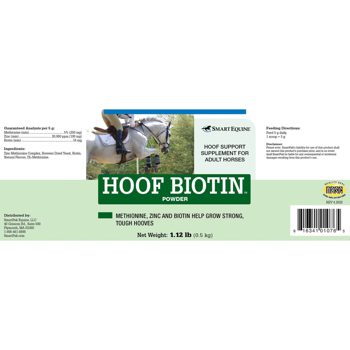 Hoof Biotin Powder by SmartEquine - 1.12 lb