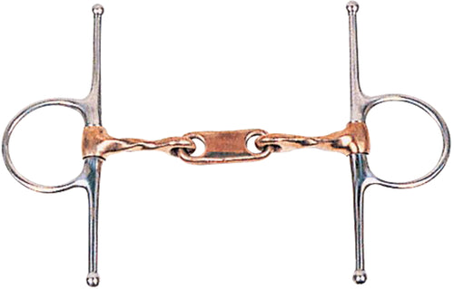 DS Twisted Copper Dr. Bristol Full Cheek Snaffle Bit