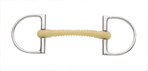 Happy Mouth Bits King Hunter D-Ring Pro Ribbed Mullen Mouth Bit