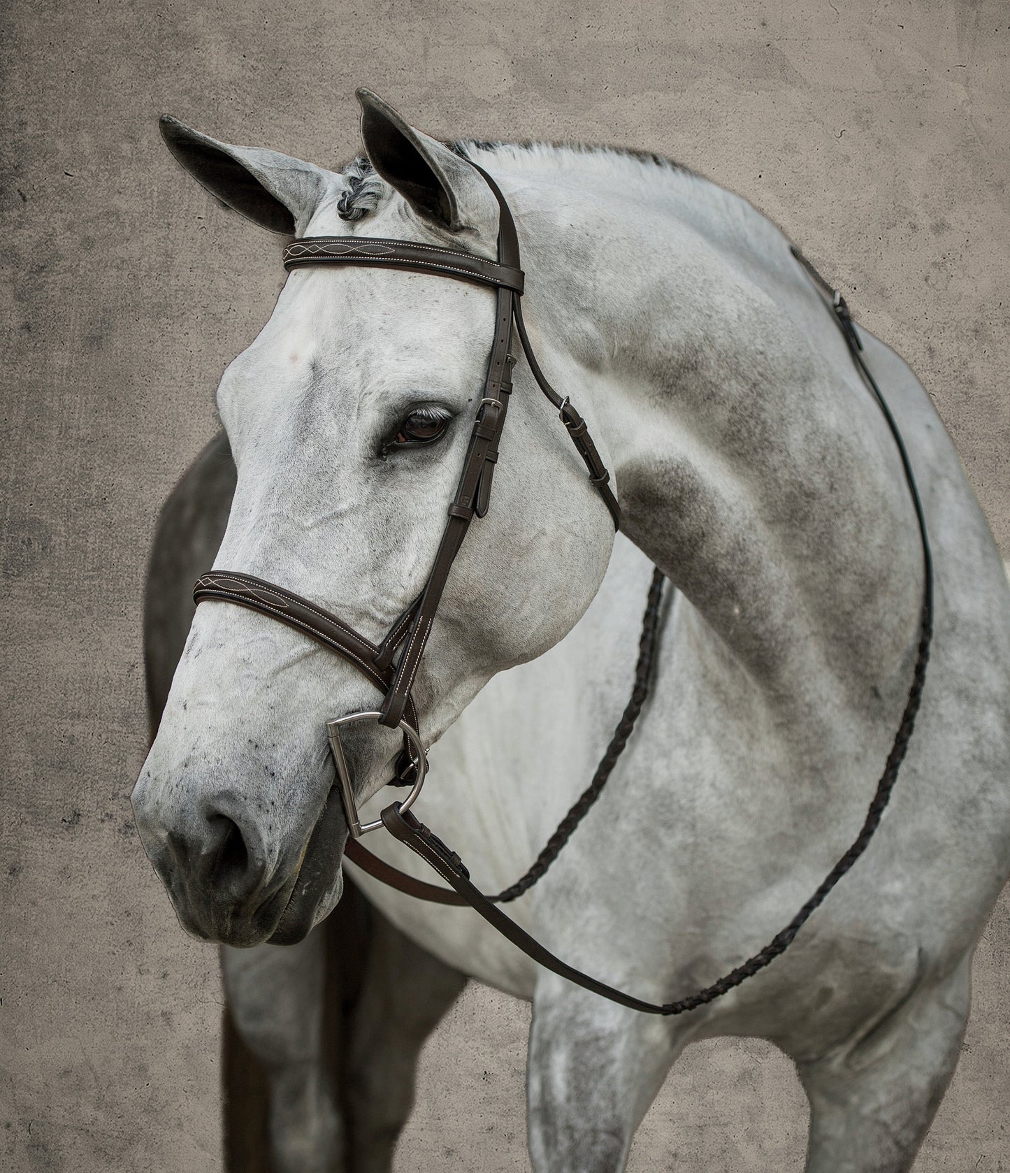 Suffolk Hunter Fancy-Stitched Bridle