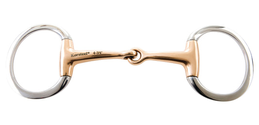 Korsteel Copper Mouth Jointed Eggbutt Bit