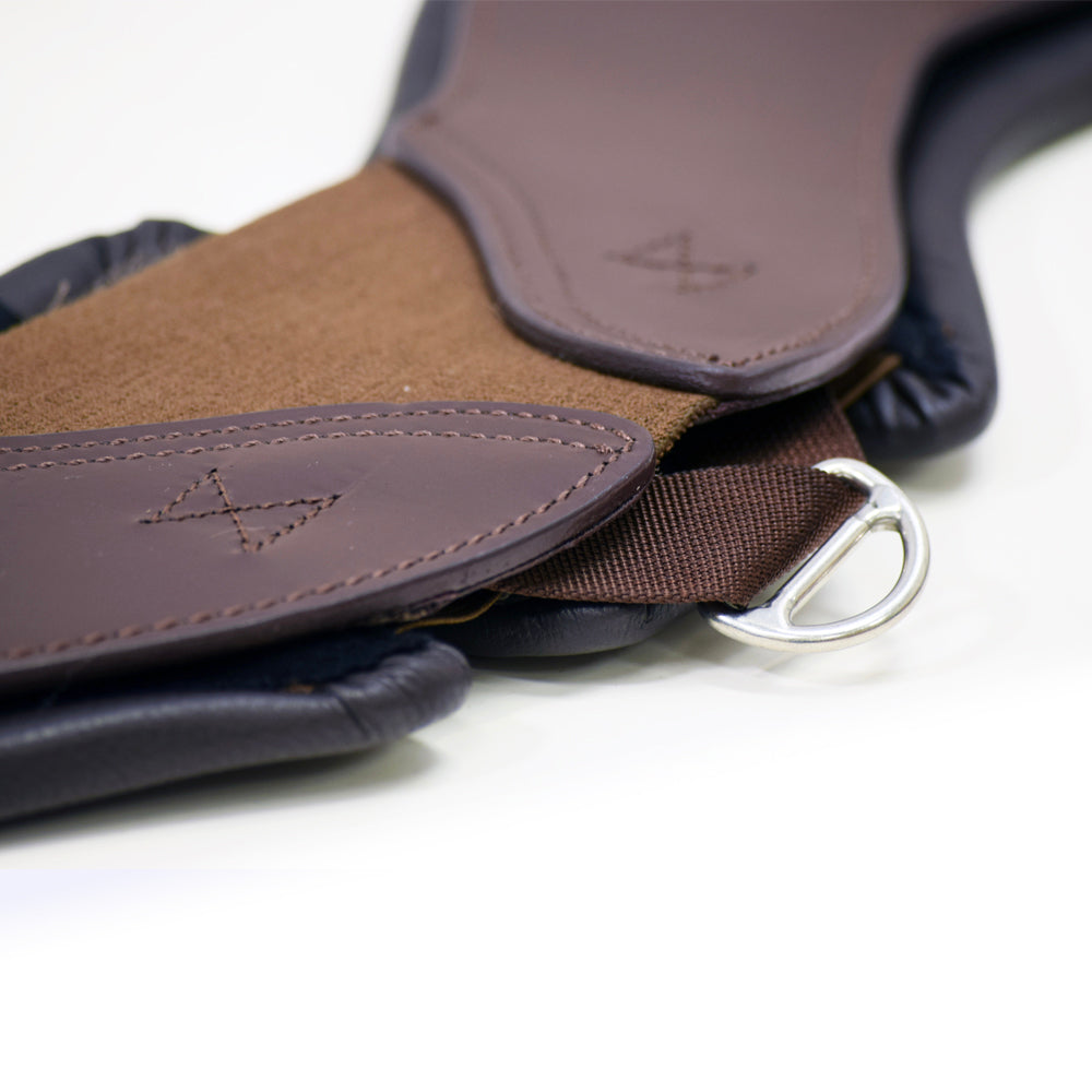 Total Saddle Fit StretchTec Shoulder Relief Dressage Girth with Leather Liner