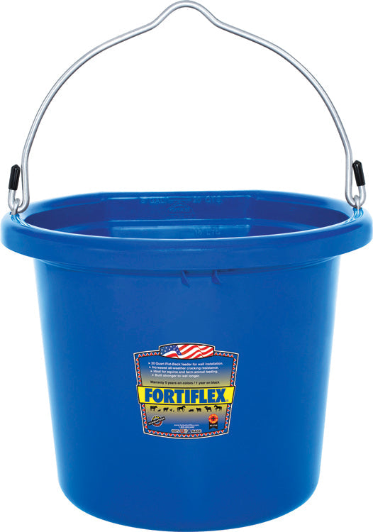 Fortiflex 20-Quart FlatBack Bucket - Colors