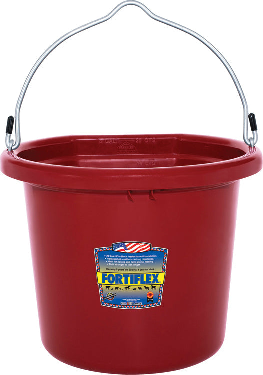 Fortiflex 20-Quart FlatBack Bucket - Colors