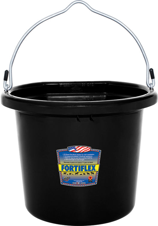 Fortiflex 20-Quart FlatBack Bucket - Colors