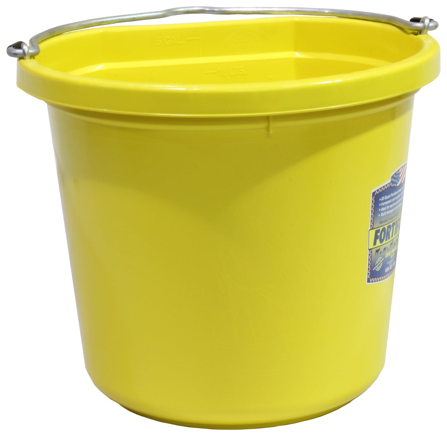 Fortiflex 20-Quart FlatBack Bucket - Colors