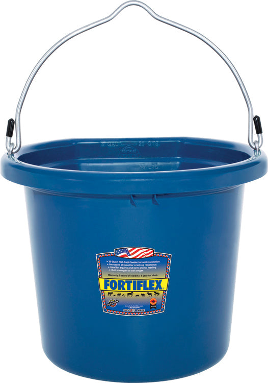 Fortiflex 20-Quart FlatBack Bucket - Colors
