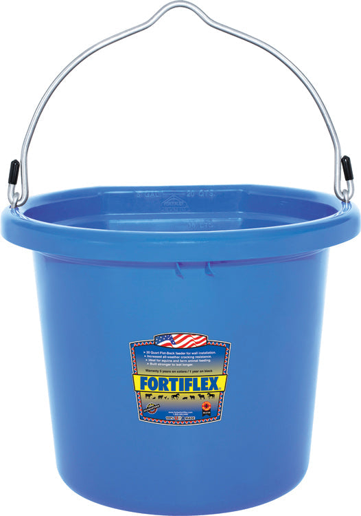 Fortiflex 20-Quart FlatBack Bucket - Colors