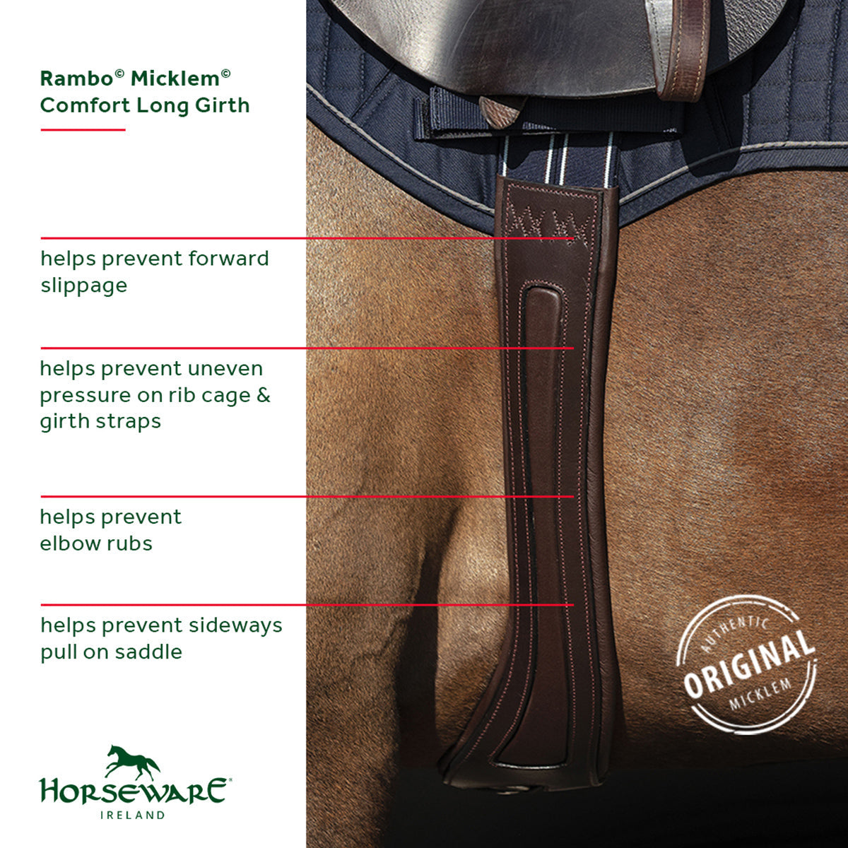 Rambo Micklem Long Comfort Girth