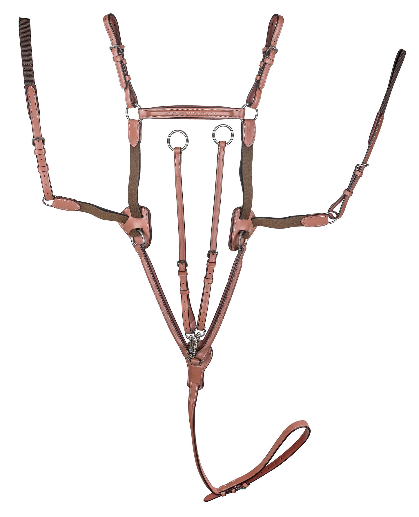 Laureate by Henri de Rivel Raised Fancy-Stitched 5-Point Breastplate with Running Attachment