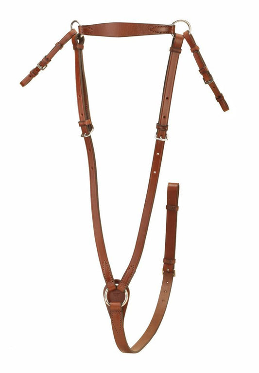Tory Leather Company Heavy-Duty Hunt Breastplate with Stainless Steel