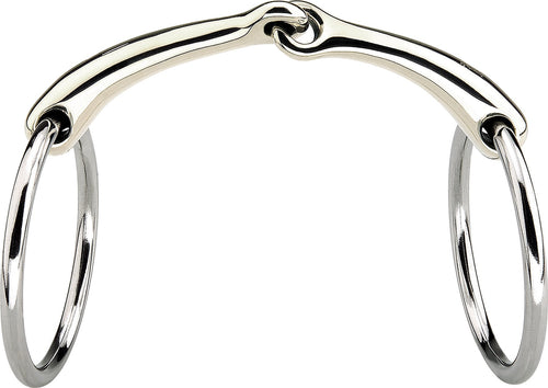 Herm Sprenger Dynamic RS Sensogan Single Joint Bradoon - 14mm mouth; 55mm rings