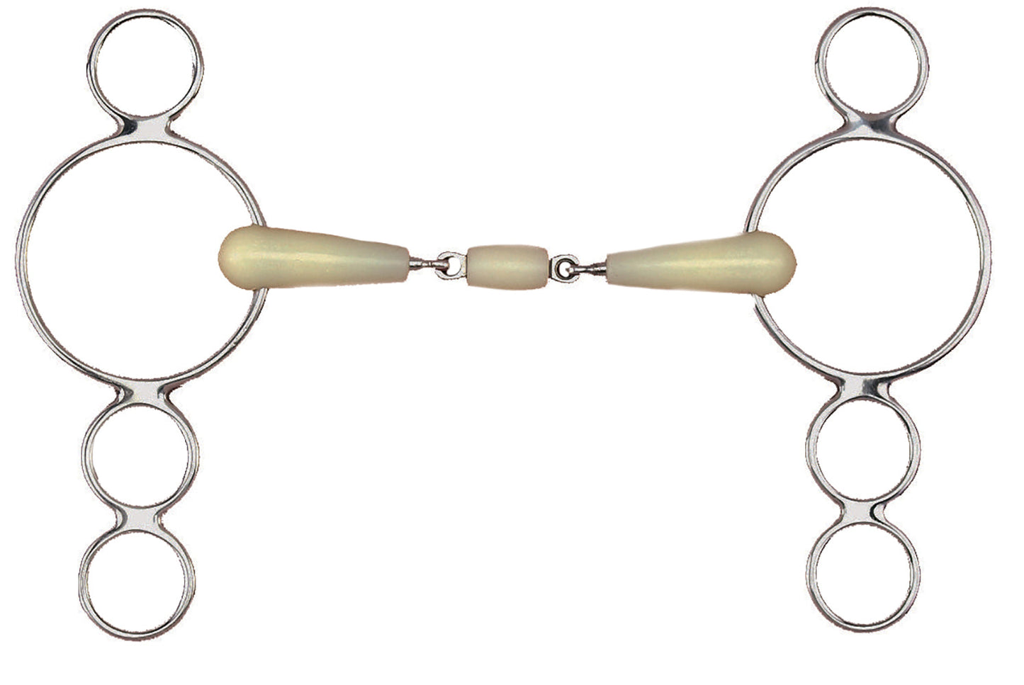 Happy Mouth Bits Double-Jointed 3-Ring Elevator Bit
