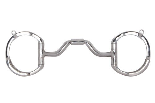 Myler Ported Barrel Eggbutt MB 33 with Hooks