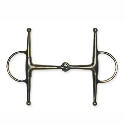 Metalab Jointed, Solid Eggbutt Full Cheek Snaffle Bit