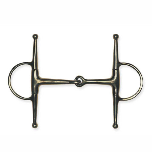 Metalab Jointed, Solid Eggbutt Full Cheek Snaffle Bit