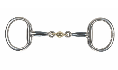 Shires Blue Sweet Iron Flat Eggbutt Bit with Lozenge