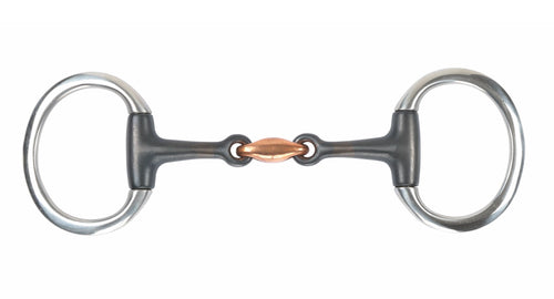 Shires Sweet Iron Flat Ring Eggbutt Bit with Lozenge