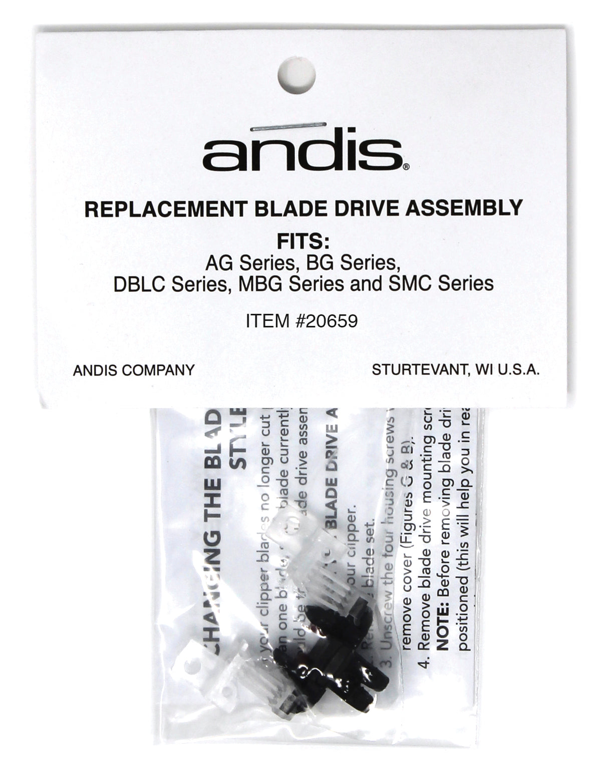 Andis Quad Force Blade Drive Assembly