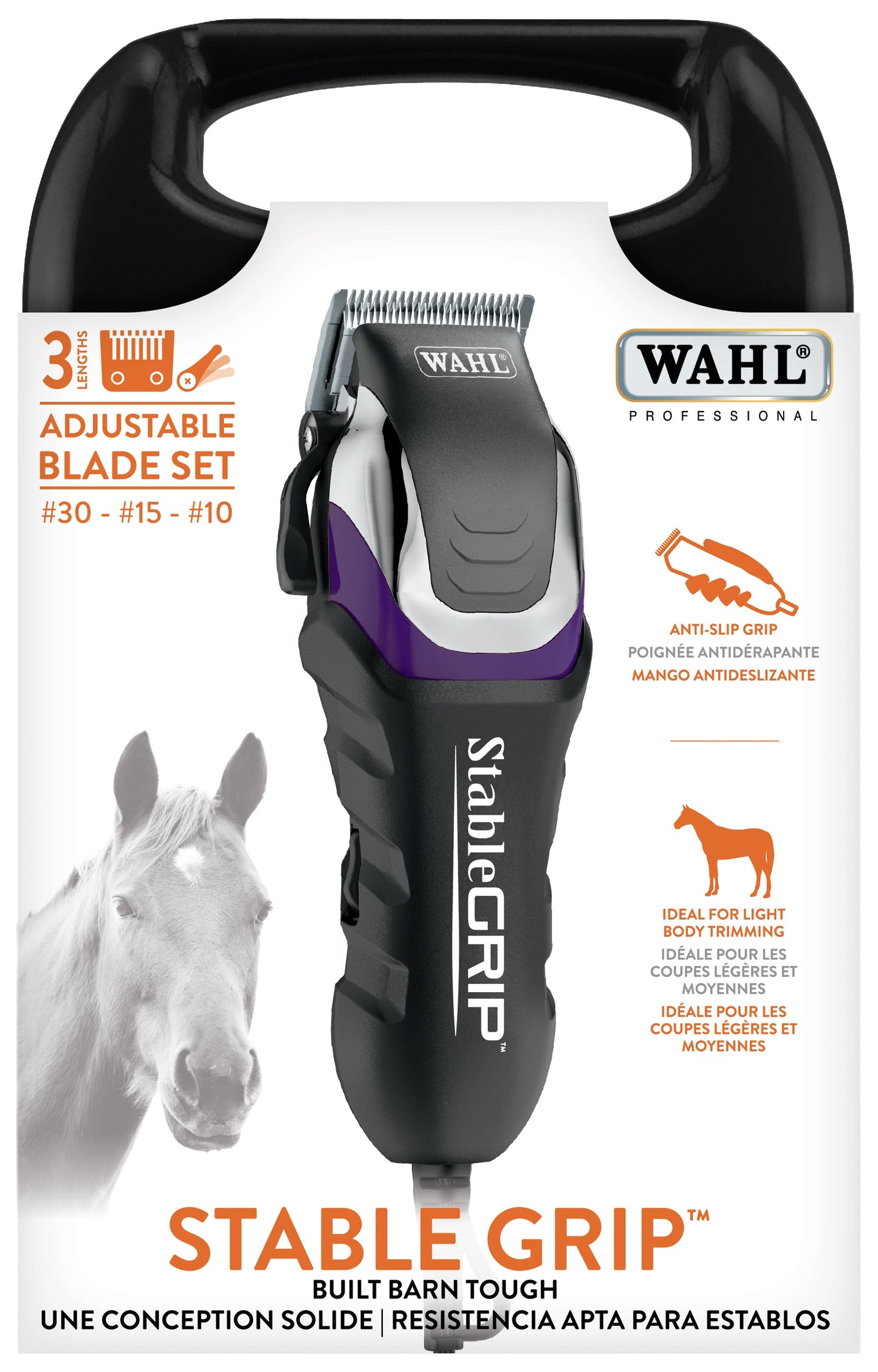 Wahl Stable Grip Clipper with Adjustable Blades No. 30-15-10