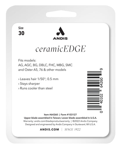 Andis CeramicEdge Detachable Replacement Blade Size 30