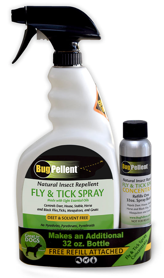 BugPellent Natural Fly & Tick Spray Set