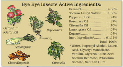 Bye Bye Insects Fly & Mosquito Repellent