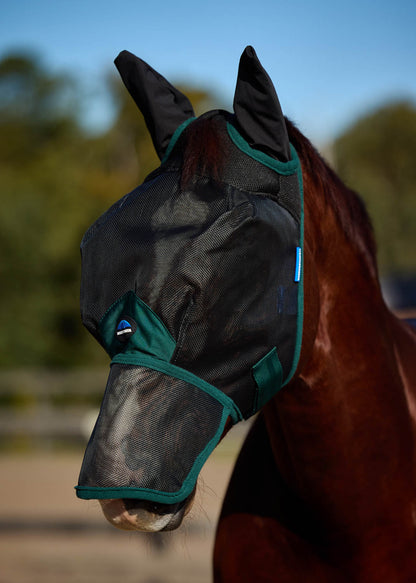 WeatherBeeta Comfitec Durable Mesh Fly Mask with Ears and Nose