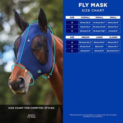 Weatherbeeta Comfitec Deluxe Stretch  Fly Mask