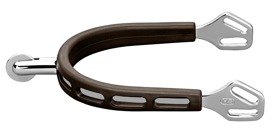 Herm Sprenger Ultra Fit Brown Grip Small Round Rowel Spurs
