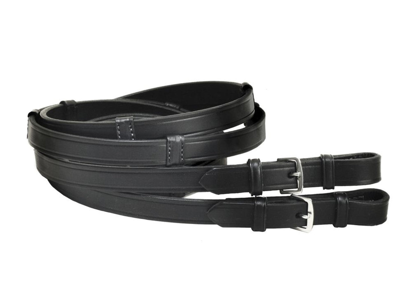 Tory Leather Extra Long Hand Stop Reins with Buckle Ends