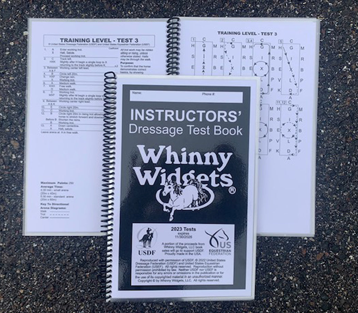 Whinny Widgets Instructors’ Dressage Test Book (2023-2027)