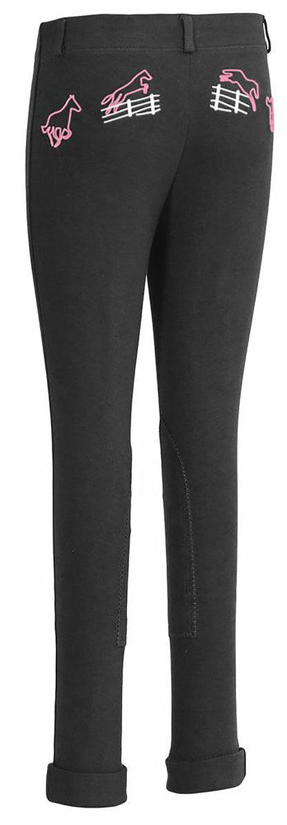 TuffRider Children’s Cotton Embroidered Pull-On Jods