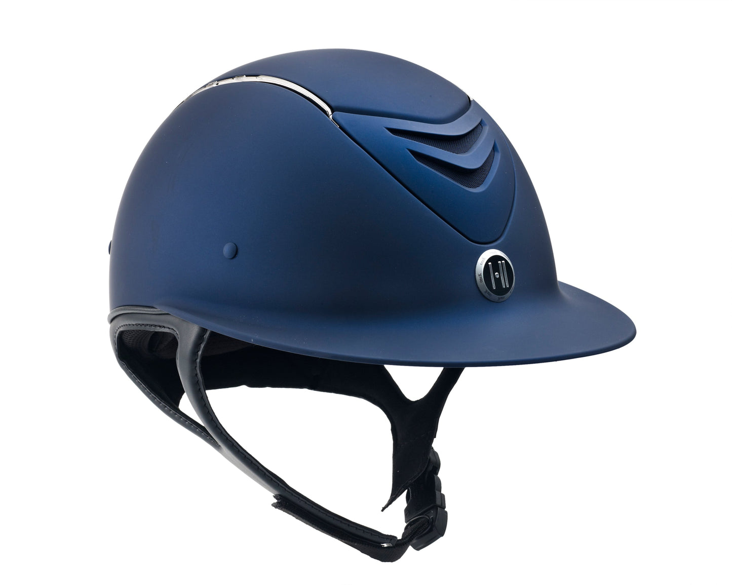 One K Defender Avance Wide Brim Chrome Stripe Riding Helmet**