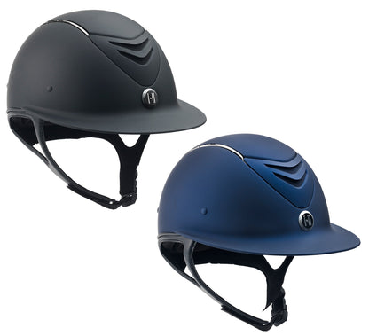 One K? Defender Avance Wide Brim Chrome Stripe Riding Helmet**