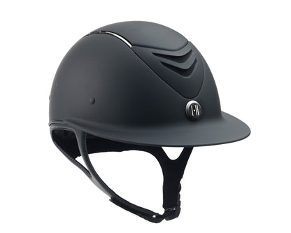 One K? Defender Avance Wide Brim Chrome Stripe Riding Helmet**