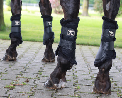 Back on Track 3D Mesh Splint Boots with Faux Fur