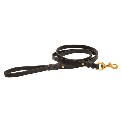 Tory Leather Split-Twist Creased Leather Dog Leash