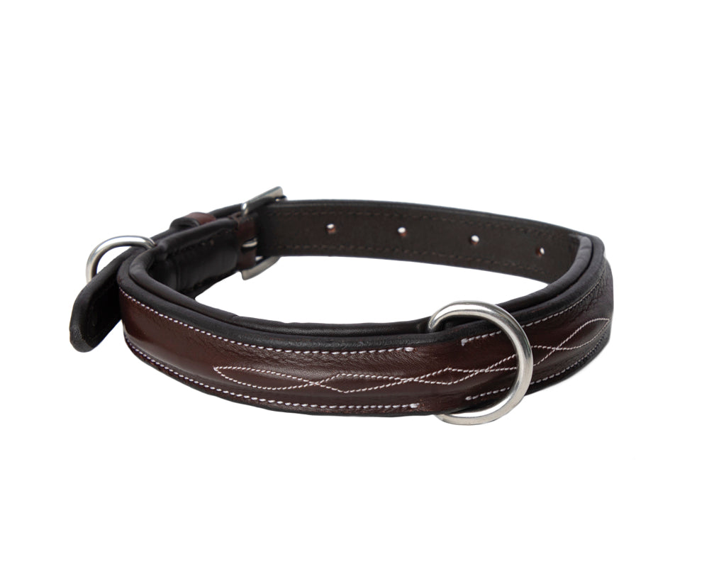 DS Fancy-Stitched Dog Collar