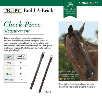 TRU-Fit Build-A-Bridle Cheek Pieces