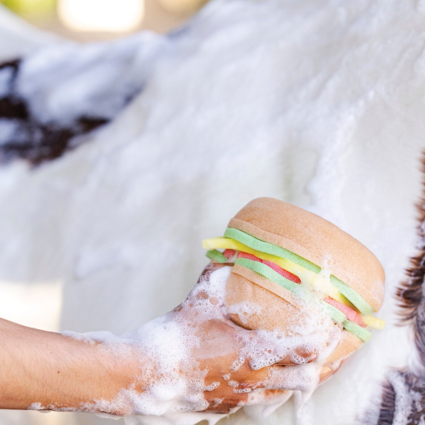 The Tack Hack Burger Body Sponge