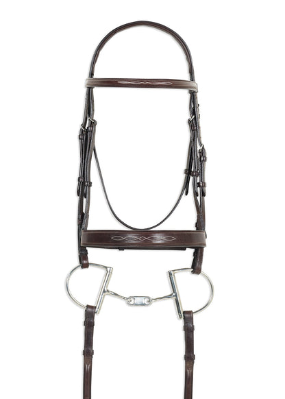 Pessoa Pro Fancy-Stitched Wide Nose Bridle