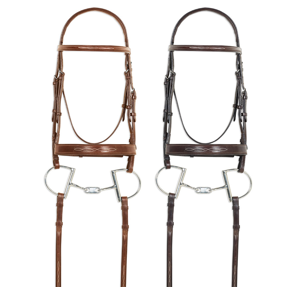 Pessoa Pro Fancy-Stitched Wide Nose Bridle