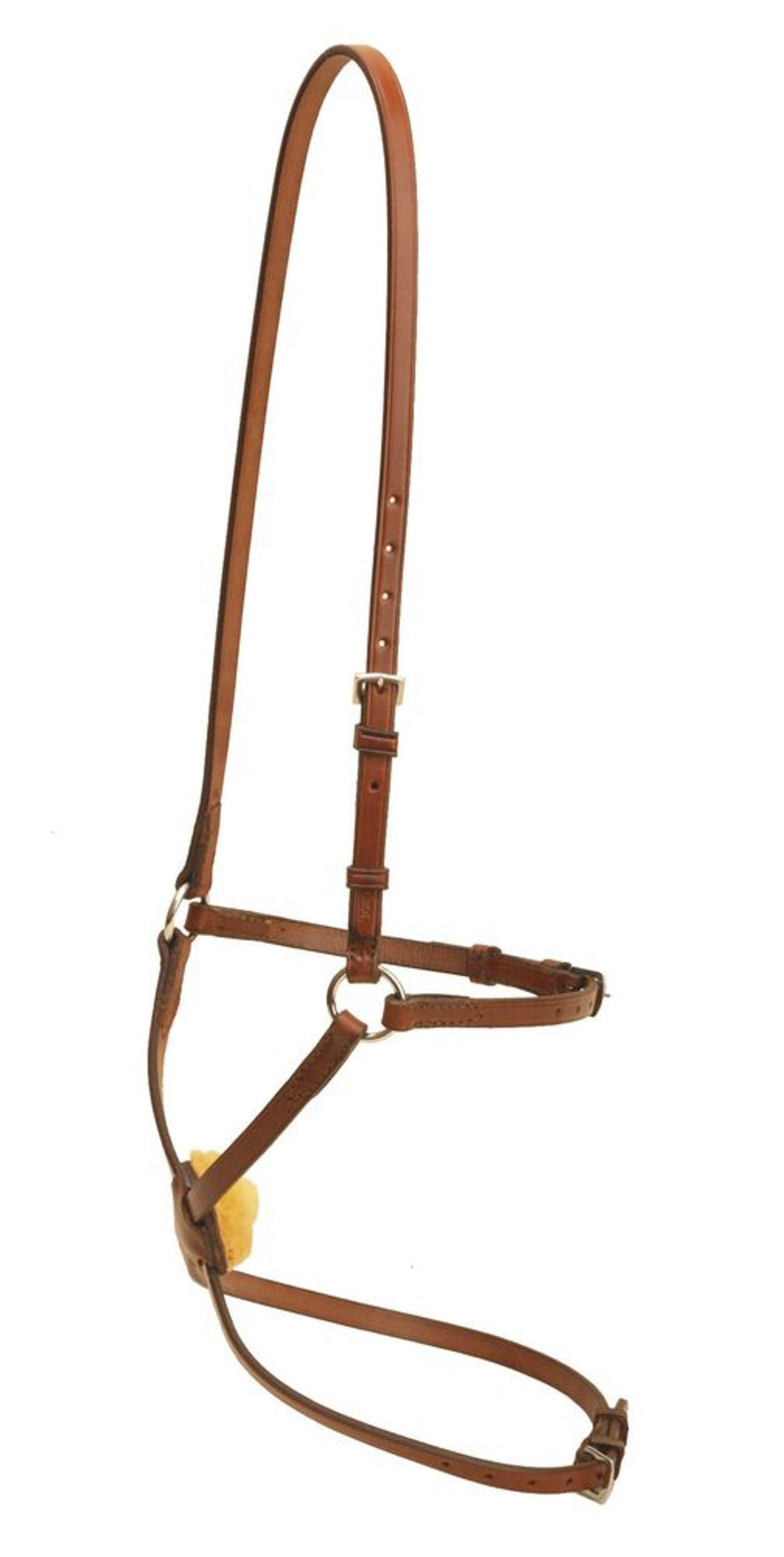 Tory Leather Company Figure-8 Noseband with Stainless Steel Rings