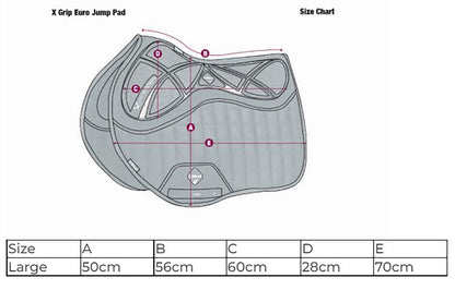 LeMieux X-Grip EuroJump Square Pad