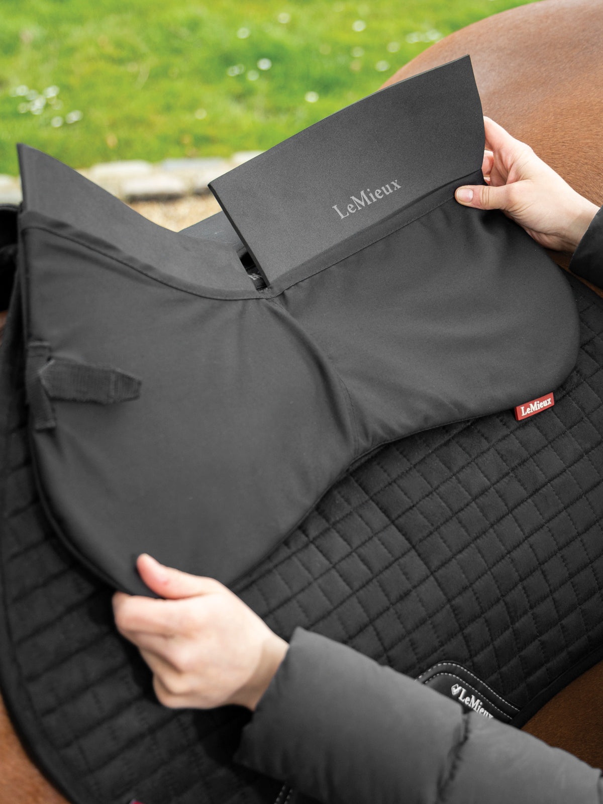LeMieux ProSorb Plain 2-Pocket Half Pad